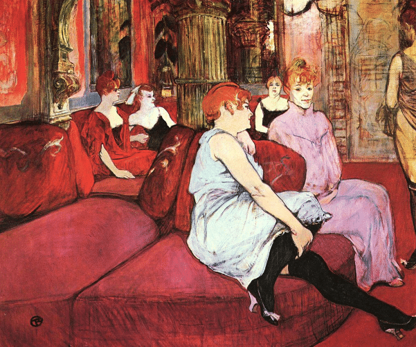 Henri de Toulouse Lautrec au Salon de la rue des moulins