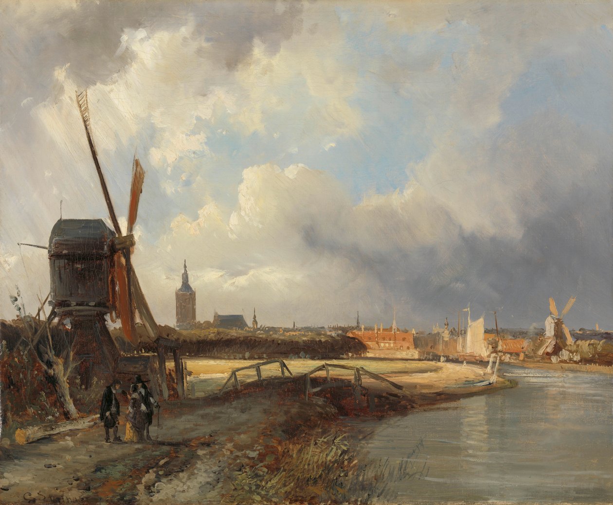 Cornelis Springer – Vue de la Haye – 1850